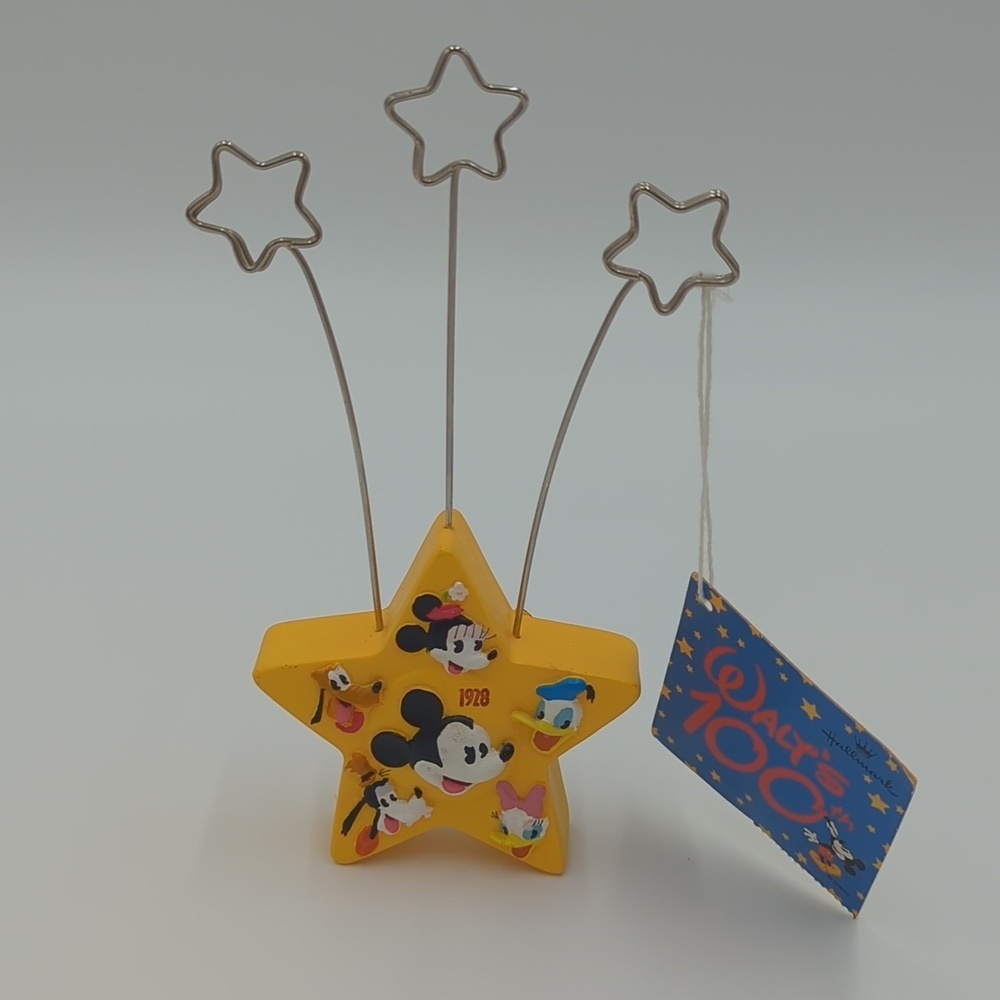 Vintage 2001 Hallmark Disney 100th Anniversary Photo Holder Mickey Donald Goofy